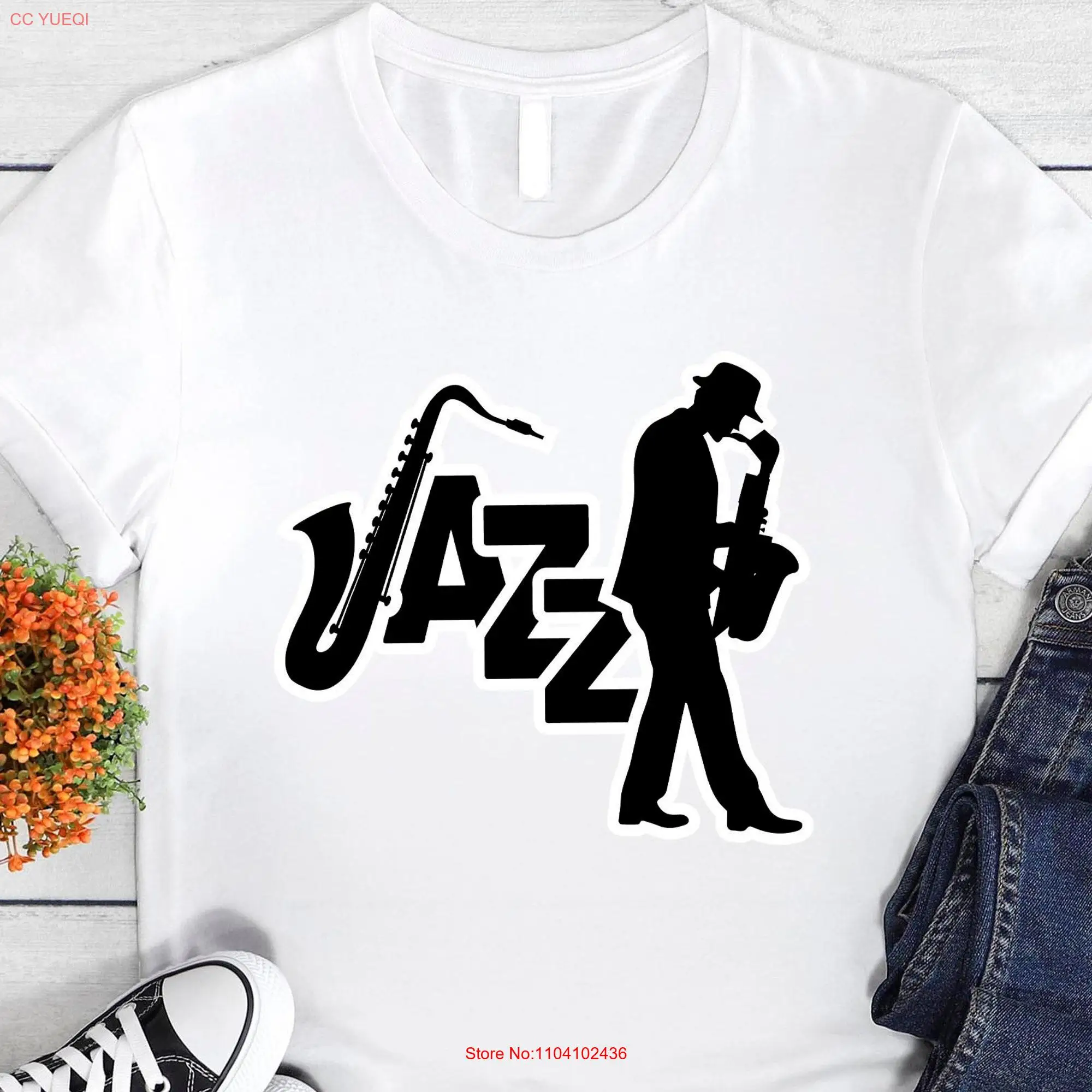 Jazz FesT T Shirt Music Sax Player Saxophone Festival Lover Musician long or short sleeves