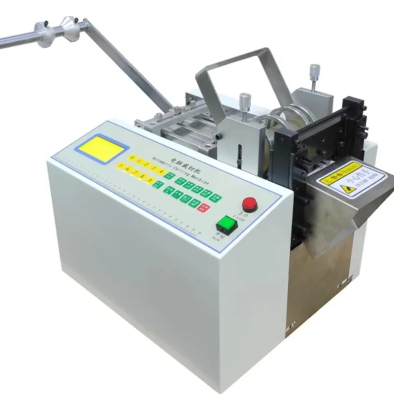 Auto Digital Tube Cutter Silicone PU Air Hose PVC Plastic Pipe Rubber Strip Heat Shrink Tubing Fixed Length Cutting Machine