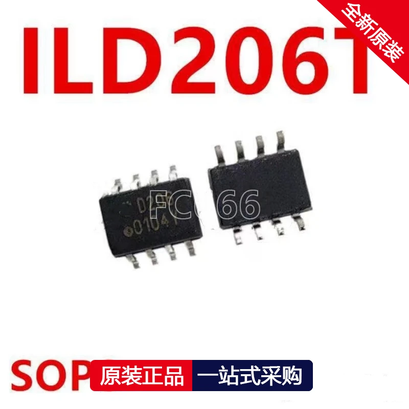 1PCS ILD206T D206 SOP8 Transistor output optocoupler