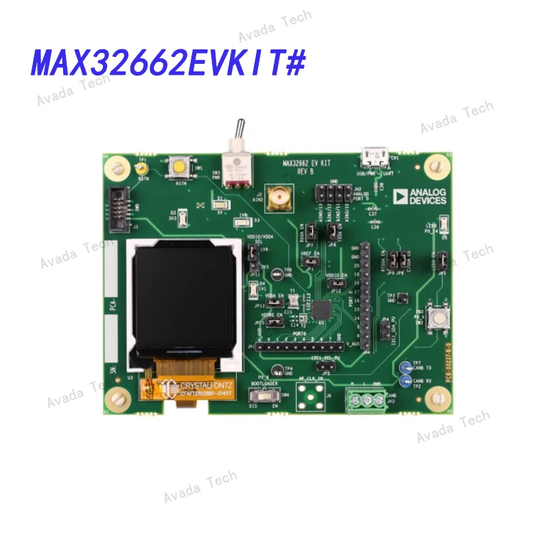 

Avada Tech MAX32662EVKIT# Evaluation board MAX32662GTJ+32-bit ARM Cortex-M4F