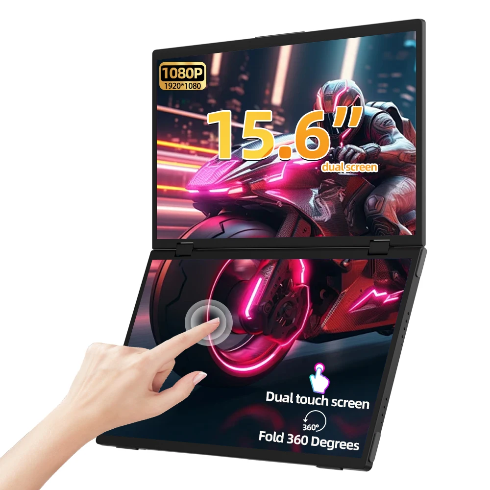 

Eimio OEM ODM Delta 15.6" 60Hz Gaming 1080p Dual Screen Portable Monitor with Type-C Interface and 100% SRGB Color Gamut