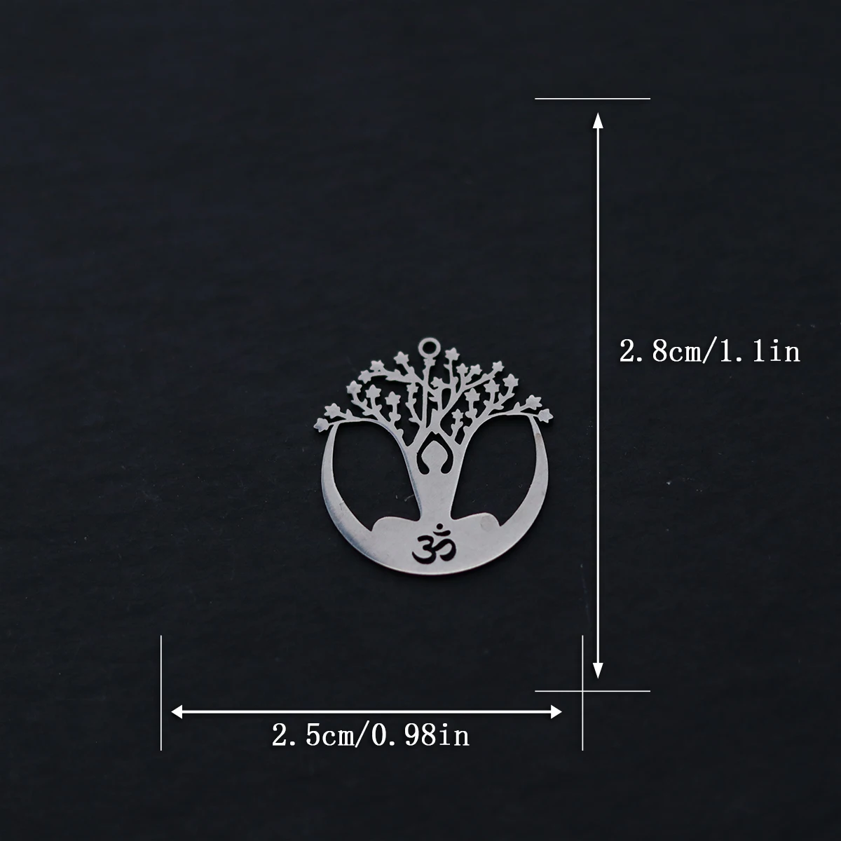 3 قطعة شجرة الحياة بوذا الفولاذ المقاوم للصدأ قلادة جالبة للحظ لصنع المجوهرات قلادة التمائم Yogo diy النتائج اليدوية السائبة