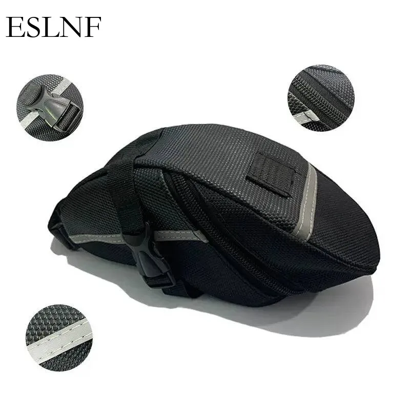 

ESLNF B-Soul New Waterproof Mountain Canvas Bike Cushion Tail Bicycle Saddle Bag