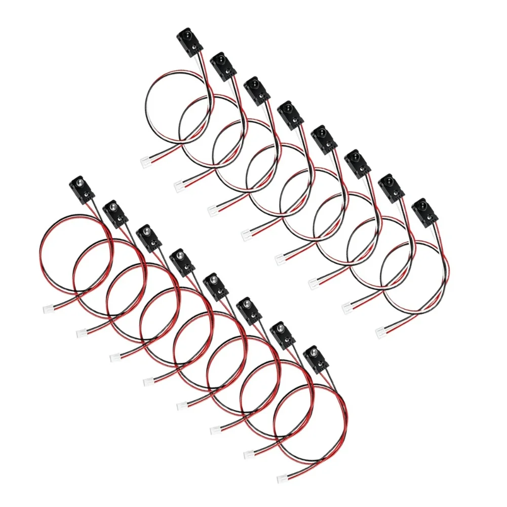 8 Pairs Infrared Break Beam Sensor 5mm Emitter Receiver Kit 3.6-5.5V DC Operating Voltage for Arduino Projects