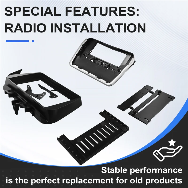 

ABXN-Car Stereo Dash Panel Fascia Trim Bezel Faceplate 9 Inch 2 Din Radio Frame Adapter For HYUNDAI TUCSON 2018 2019 2020 LHD