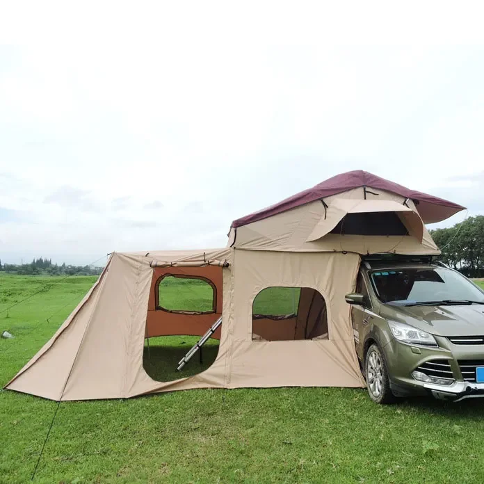 Aluminium triangle hard shell rooftop tent suv camping pop up rooftop tent for cars