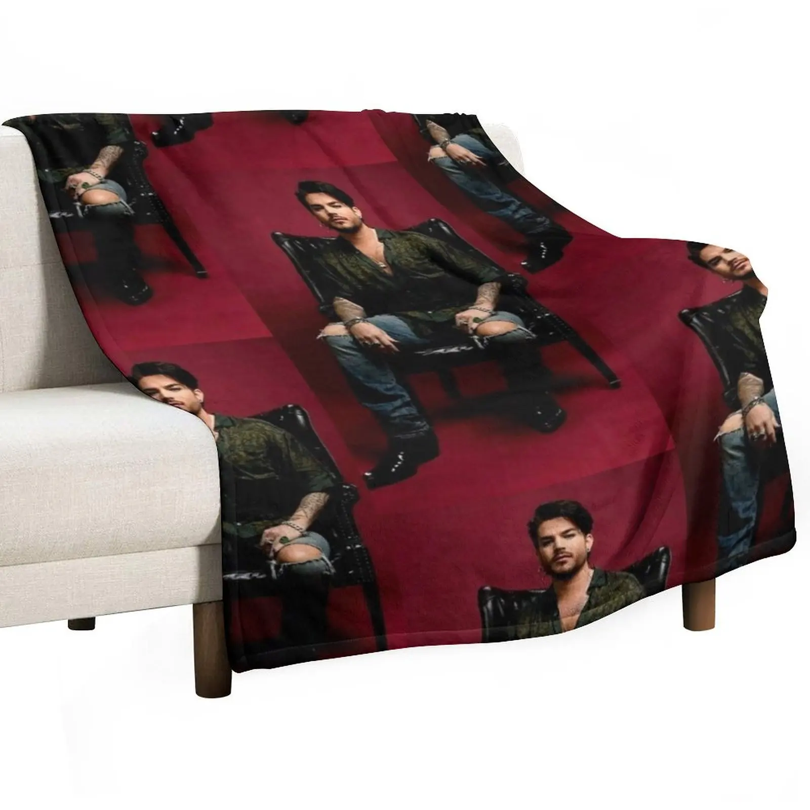 

Hot Adam Lambert Throw Blanket Heavy funny gift Thin Summer Beddings Blankets