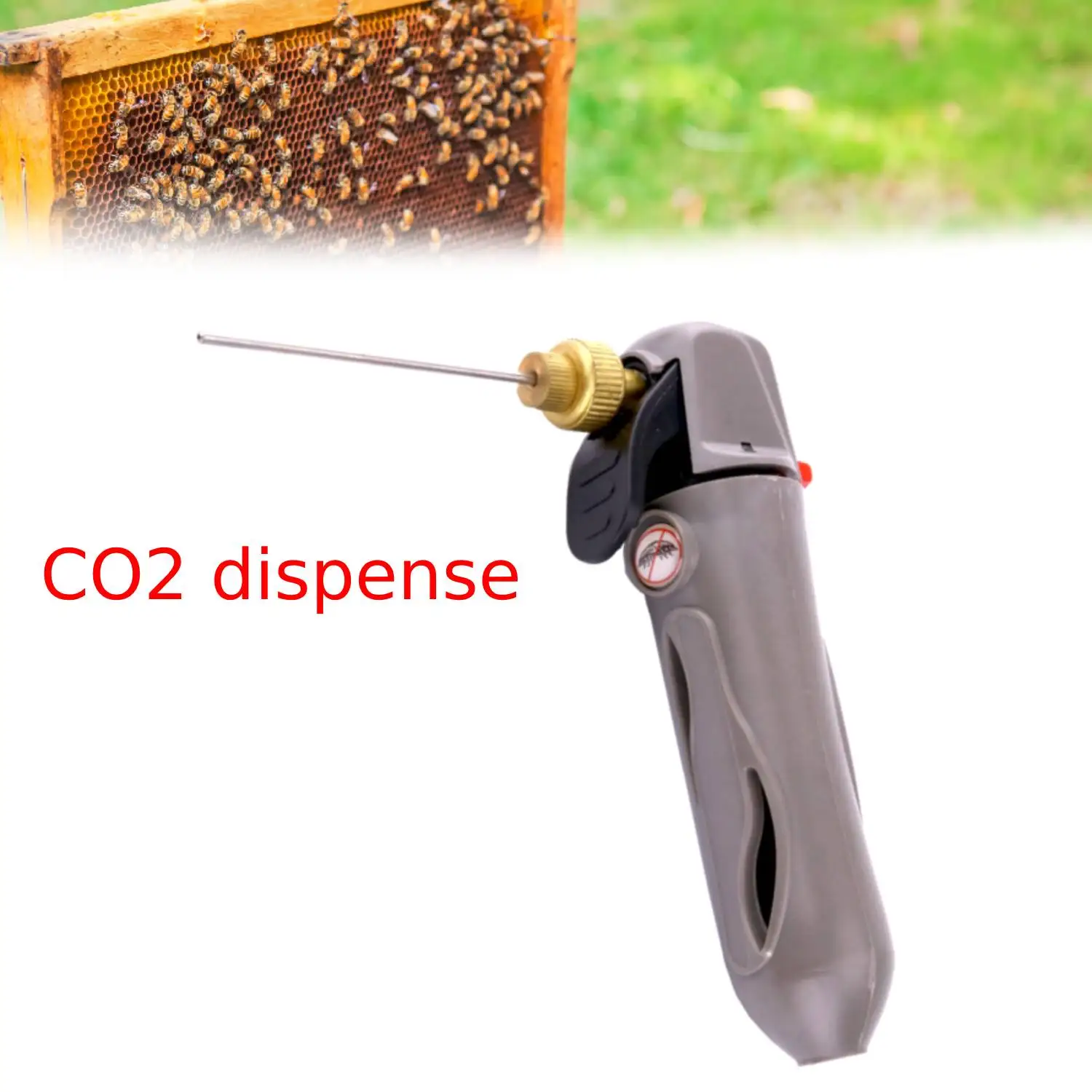 1 Set of CO2 Bee Test Bottle Beekeeping Test Bottle Beekeeping Tools (Without CO2 Cartridges)