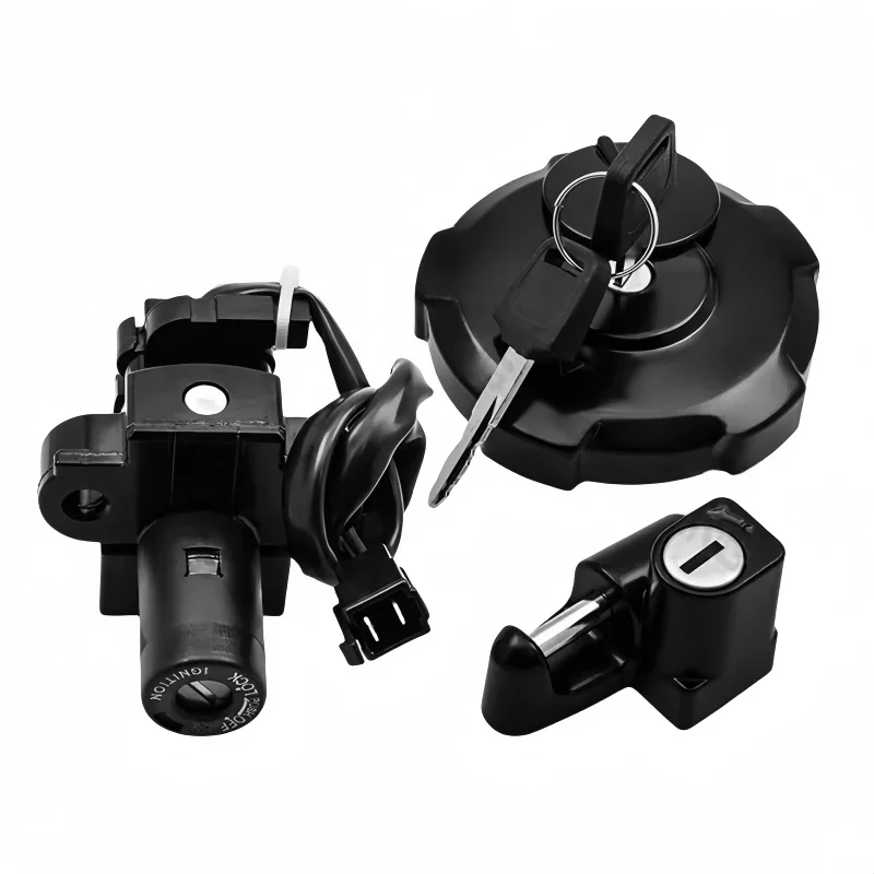 for Honda XR650 XR650L 1993-2017  XR 650 650L 35010-MY6-680 35010-MY6-L40  Motorcycle Ignition Fuel Gas Tank Cap Cover Lock set