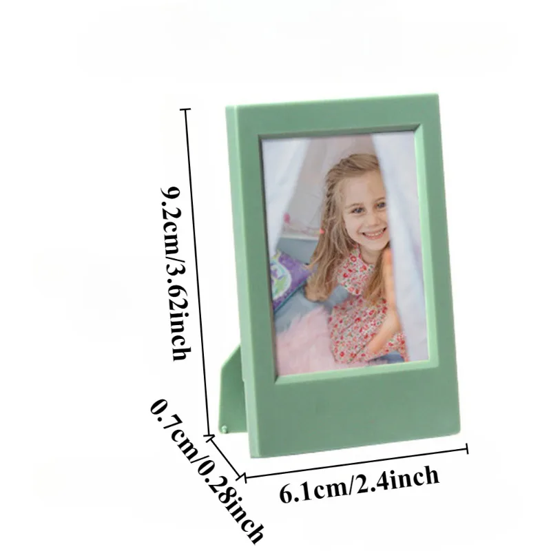 8pcs Creative Simple 3 inch Polaroid Small Photo Frame Living Room Bedroom mini Photo Frame Table Set of Eight Different Colors