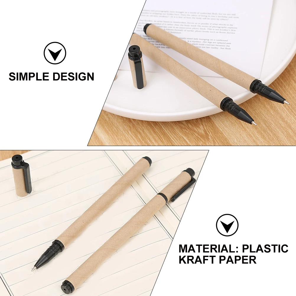 12 pcs Gel Pens For Students Fine Tip Ink Pen Writing Stationery Practical Pen Cute Design Kraft Paper Gift