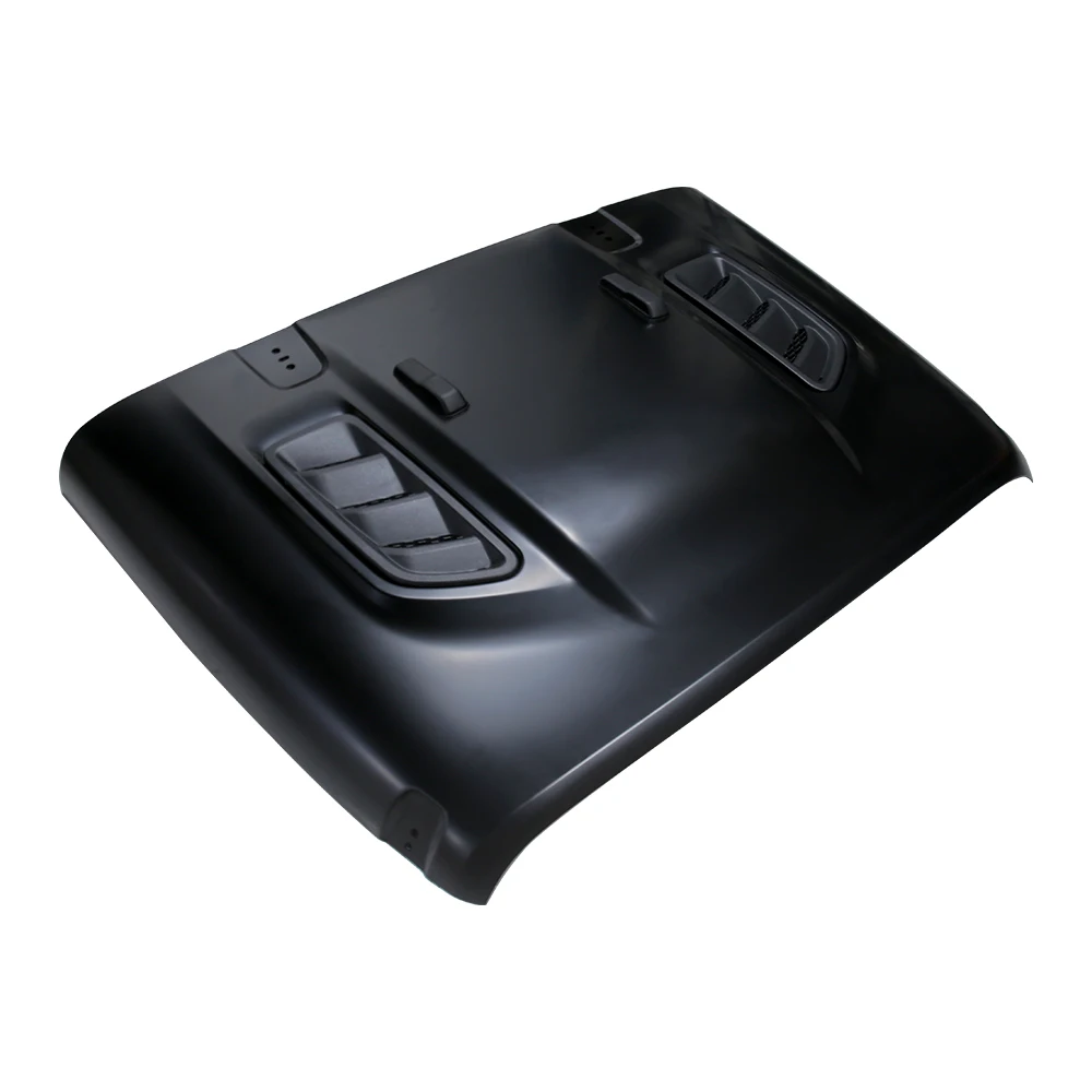 Universele auto-onderdelen zwart aluminium stalen auto motorkap cover voor Jeep wrangler JK 2007 + 4X4 accessoires