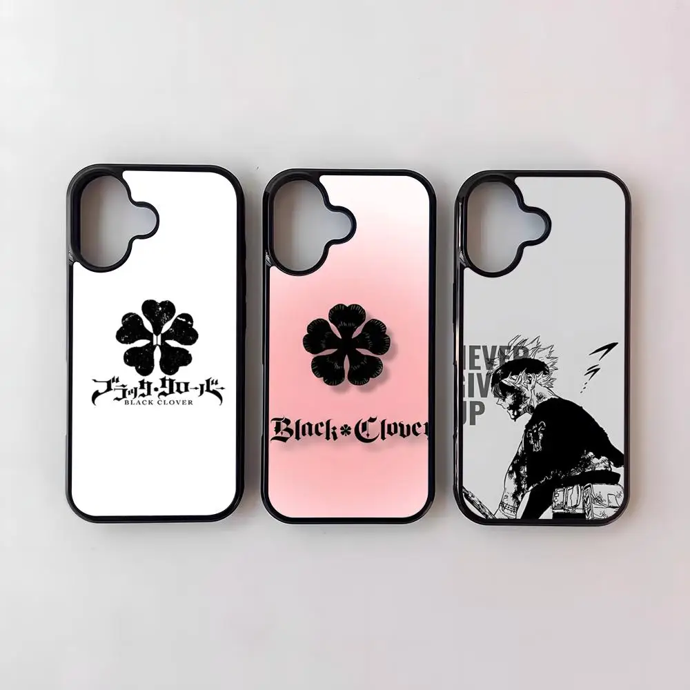 Anime B-Black C-Clover Cartoon Phone Case For SAMSUNG Galaxy S26 S25 S24 S23 S22 S21 S20 FE Plus Ultra Cover