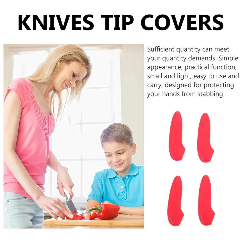 40Pcs Universal Knife Tip Protection Covers Plastic Cutter Blade Guards for Straight Folding Knives Hand Safety Kitchen Cutter