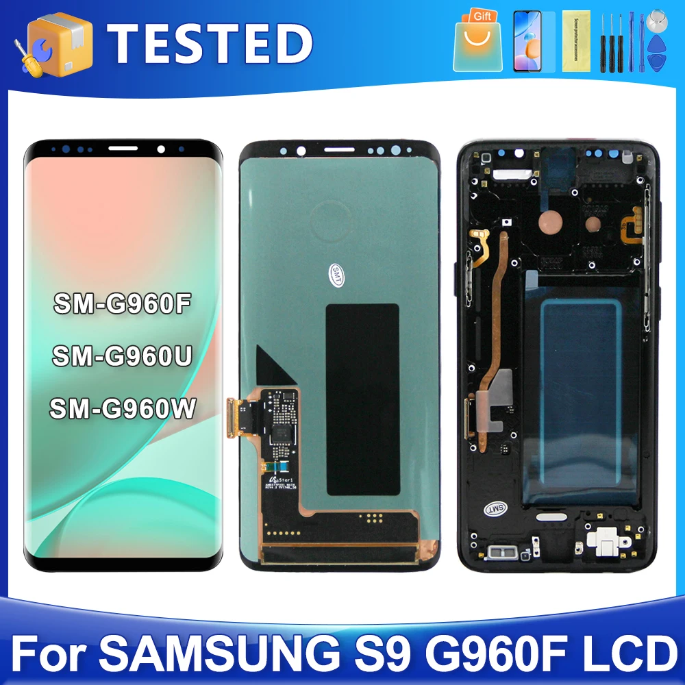 5.8\'\'S9 For Samsung For G960F G960 G960U G960W G960N G960X LCD Display Touch Screen Digitizer Assembly Replacement