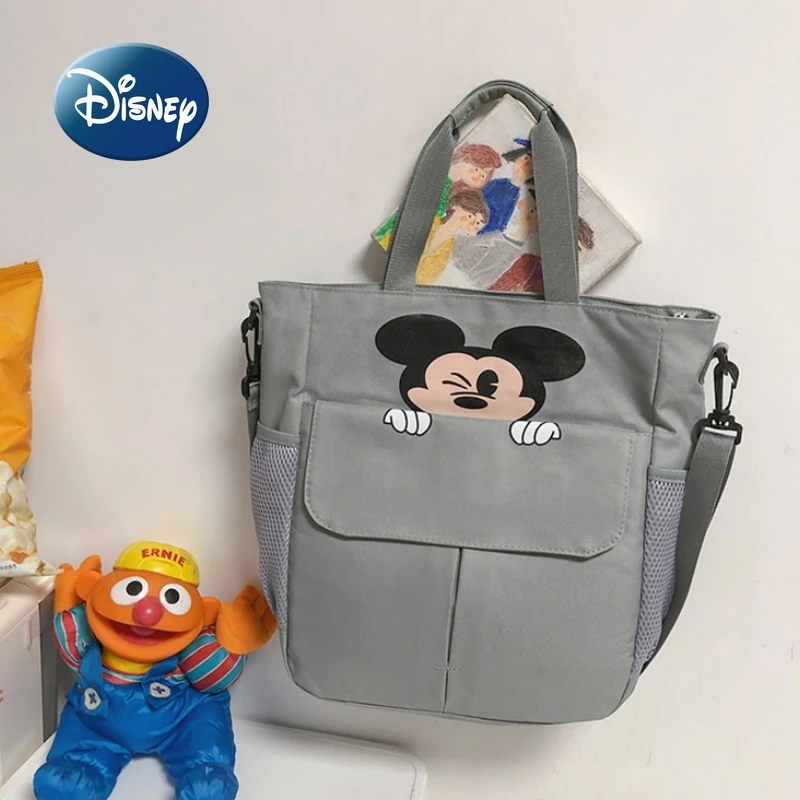 Disney Mickey 2022 New Fashion Handbag Oxford Cloth Large Capacity Women's Shoulder Bag Luxury Brand Student Oblique Bag