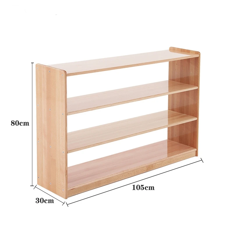 Montessori Furniture Kids Beachwood Shelf/ Cabinet/ Table/ Rug Stand/ Cupboard Materials for Kindergarten Childcare Center