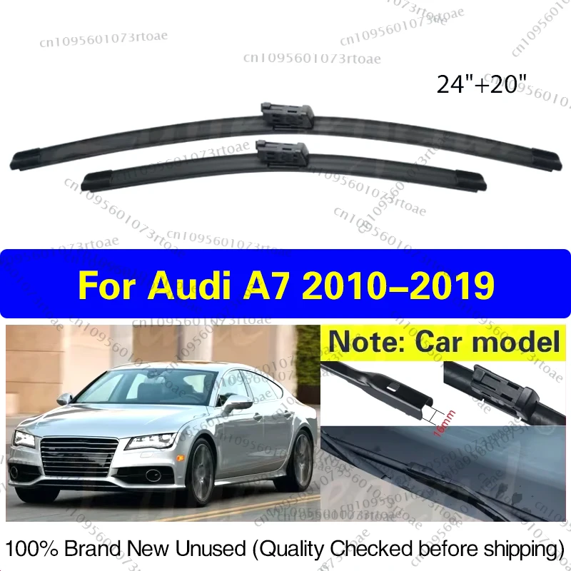 

2pcs For Audi A7 2010 - 2019 RS7 4G8 4K8 Front Windshield Wiper Blades Windscreen Window Accessories 2011 2012 2013 2014 24"+20"