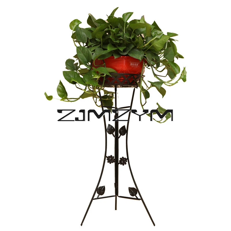 Single Layer Flower Rack Outdoor Indoor Plant Holder Plant Rack Flower Stand for Living Room Indoor Garden Balcony Decor