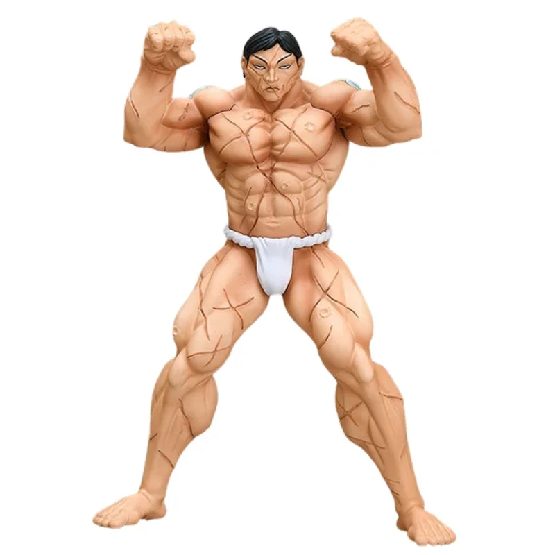 Figura de Anime Baki Hanma, figura de acción Hanayama Kaoru, figura de hombre fuerte, adorno de PVC de escritorio, modelo de colección de juguetes, 18cm