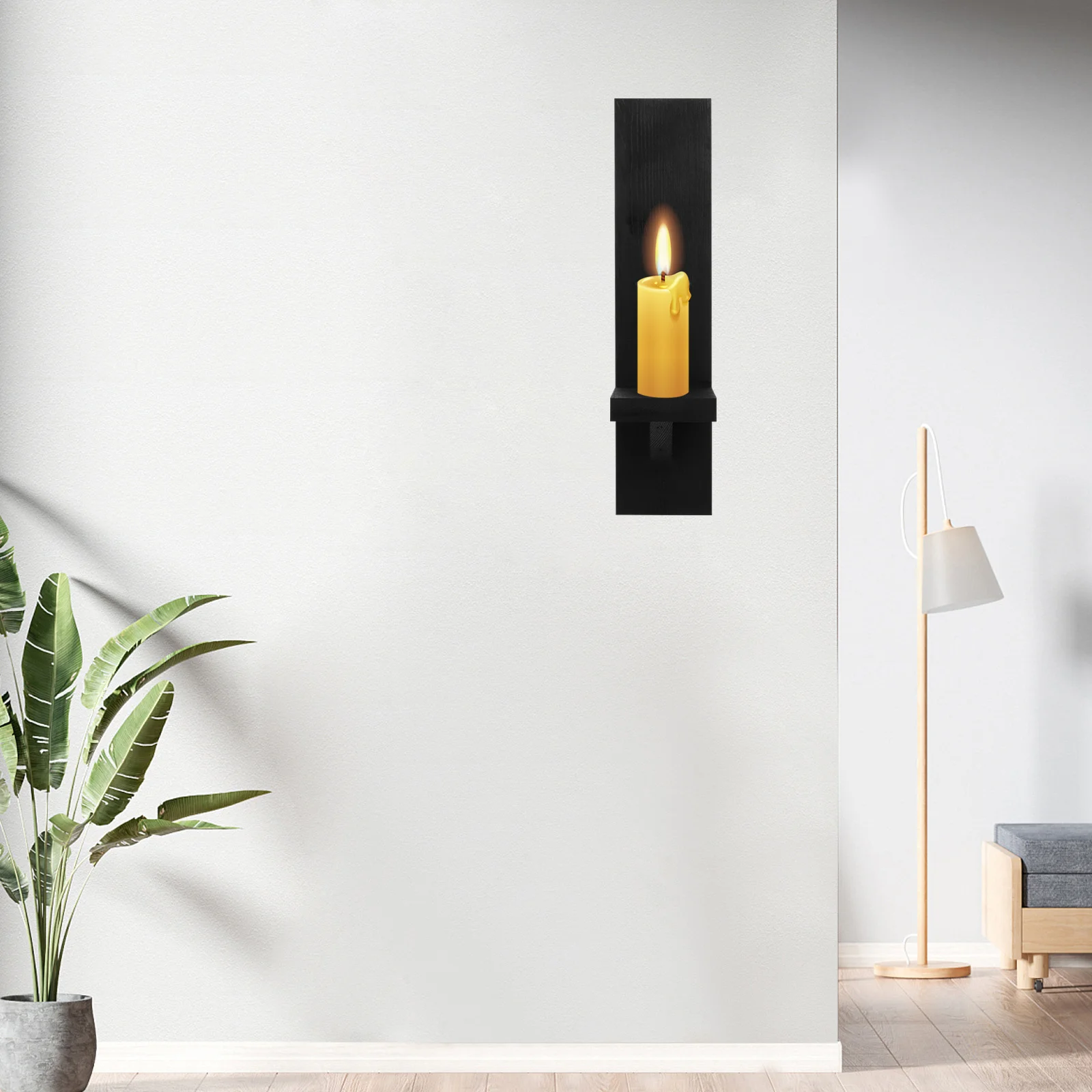 

2pcs Wall Mounted Holder Modern Art Tea Light Sconce For Home Decor Wedding Wooden Candlestick Wall Sconces Decor