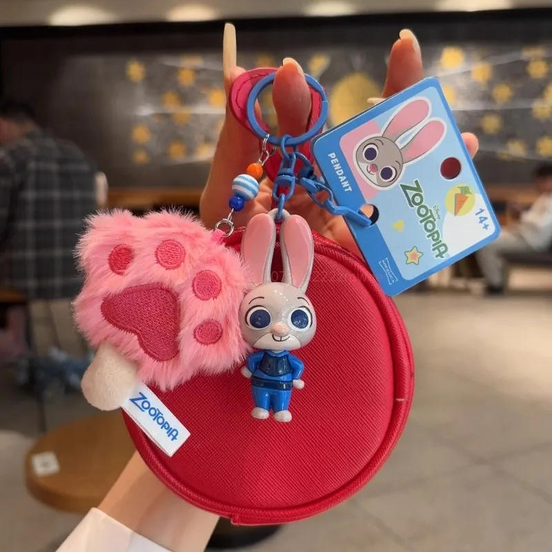 พวงกุญแจตุ๊กตา Zootopia ของแท้ การ์ตูนจูดี้ ฮอปส์ และ นิค ไวลด์ พวงกุญแจรถยนต์ ของตกแต่งกระเป๋า