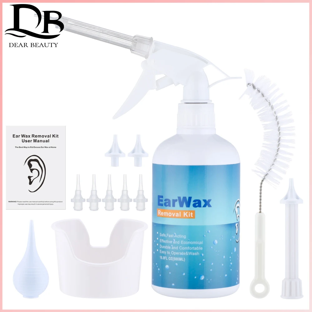 

Ear Irrigation Cleaning Kit Ear Wax Removal Kit With Ear Washing Syringe Squeeze Bulb Earwax Remover for Adults Kids Ear Care