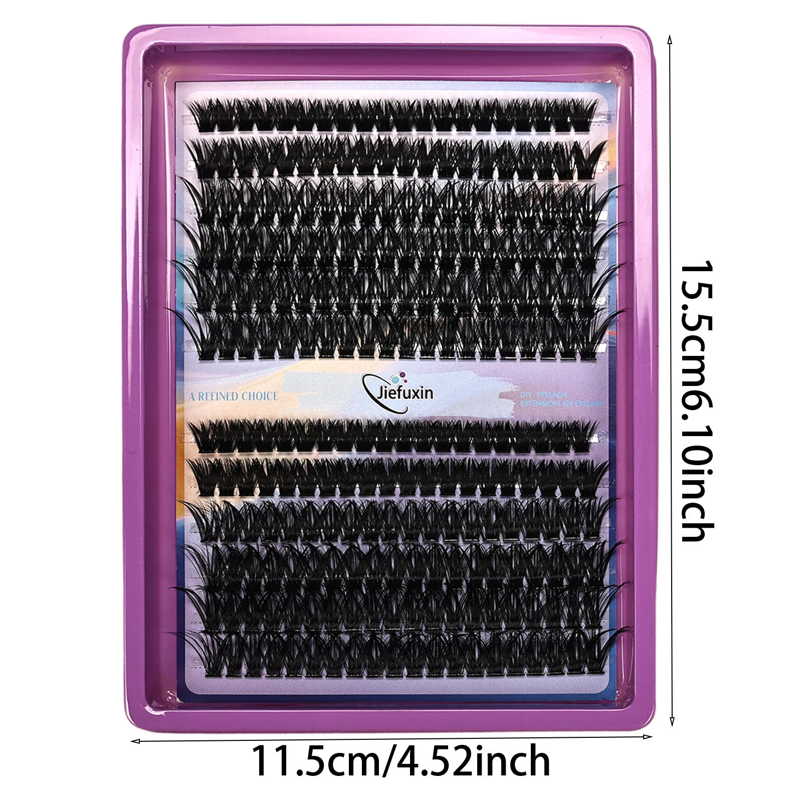 Manga Cluster Lashes D-Curl Flauschige Einzelwimpernverlängerungen DIY Selbstklebende Natürliche Falsche Wimpern für Anfänger Tägliches Make-up – Detail 4