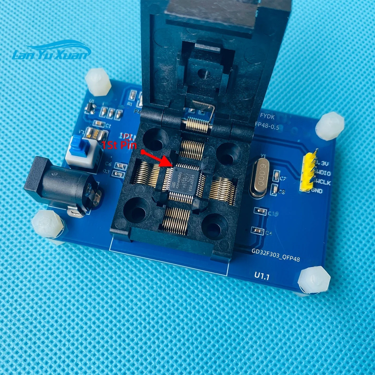 GD32F303/STM32F103C8T6 Programming Socket/IC Socket/Test Socket LQFP48 Made in China