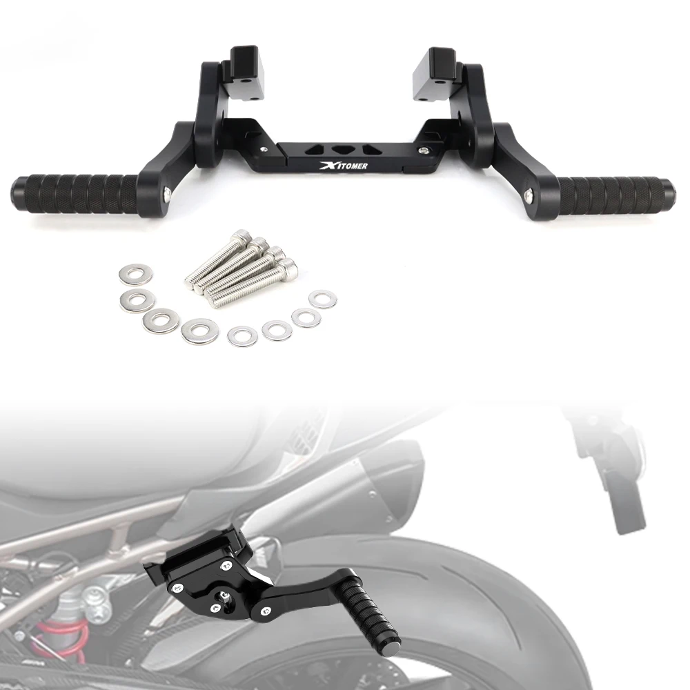 

Fit For BMW S1000RR 2019-2025 S1000RRM 2022-2024 Motorcycle Rear Passenger Footrests Subcage Support Stunt Step Plate Protection