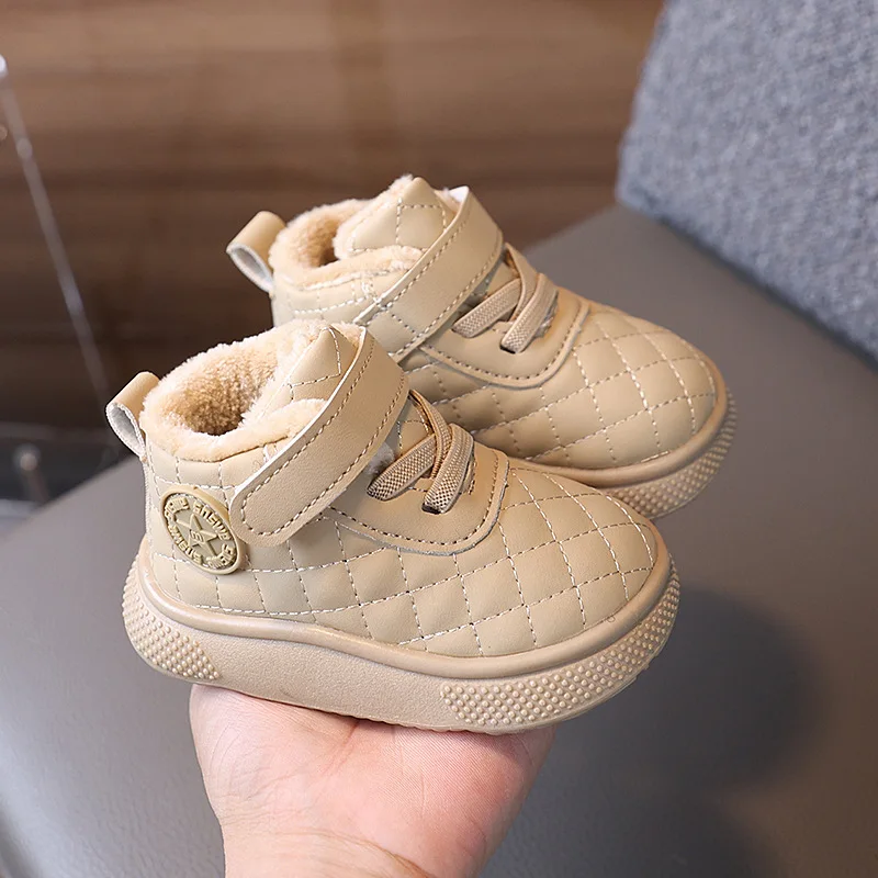 أحذية كاجوال للأطفال عصرية دافئة للشتاء، أحذية رياضية جميلة للفتيات والأولاد 5 نجوم ممتازة للأطفال الصغار، تنس كلاسيكي للرضع #3