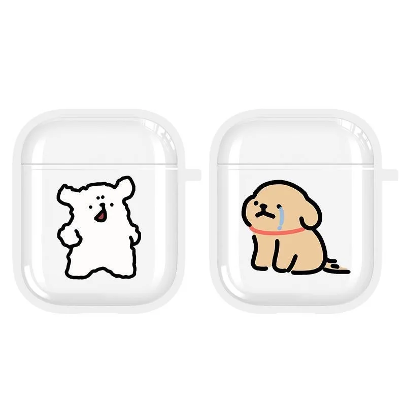 

Ins Korean Cute Line Puppy Earphone Case for Airpods1 2 Airpods3 Cover Protection for Airpod Pro Pro2nd Shockproof Fundas Covers