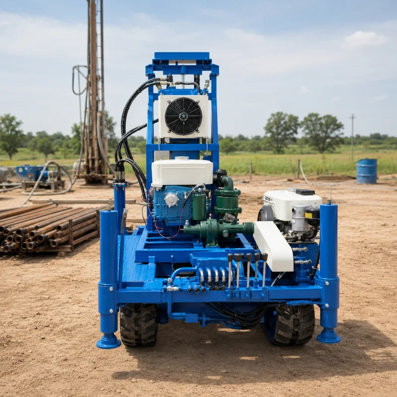 Crawler Water Well Drilling Rig Portable Borehole Machine Deep Hole Digging Equipment Factory Direct Sale Professional Vendor