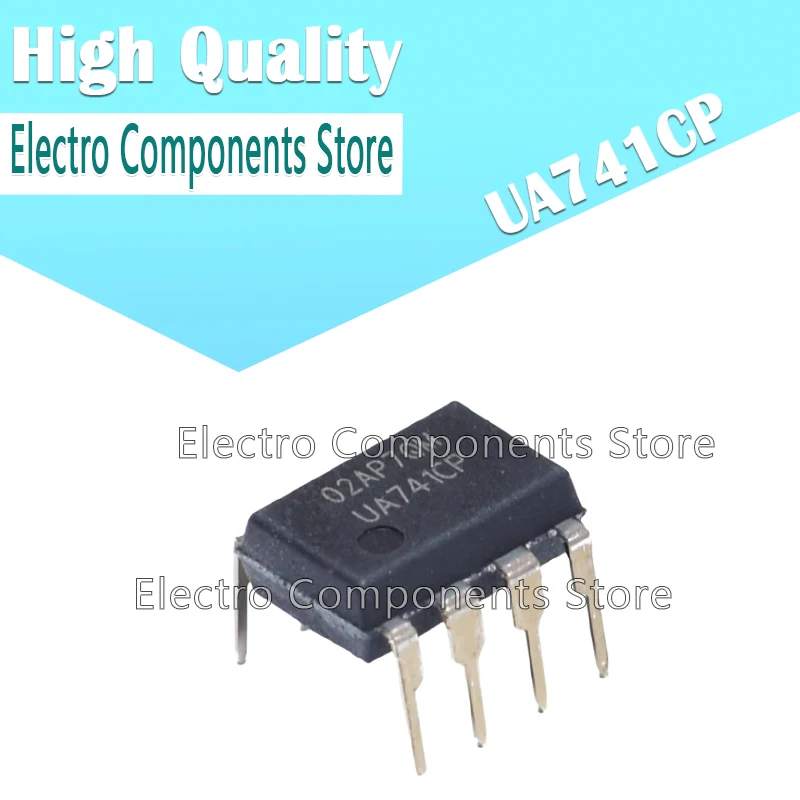 5PCS UA741CP (equivalent to UA741CN) IC OPAMP GP 1 CIRCUIT 8DIP DIP-8 General-Purpose Operational Amplifiers