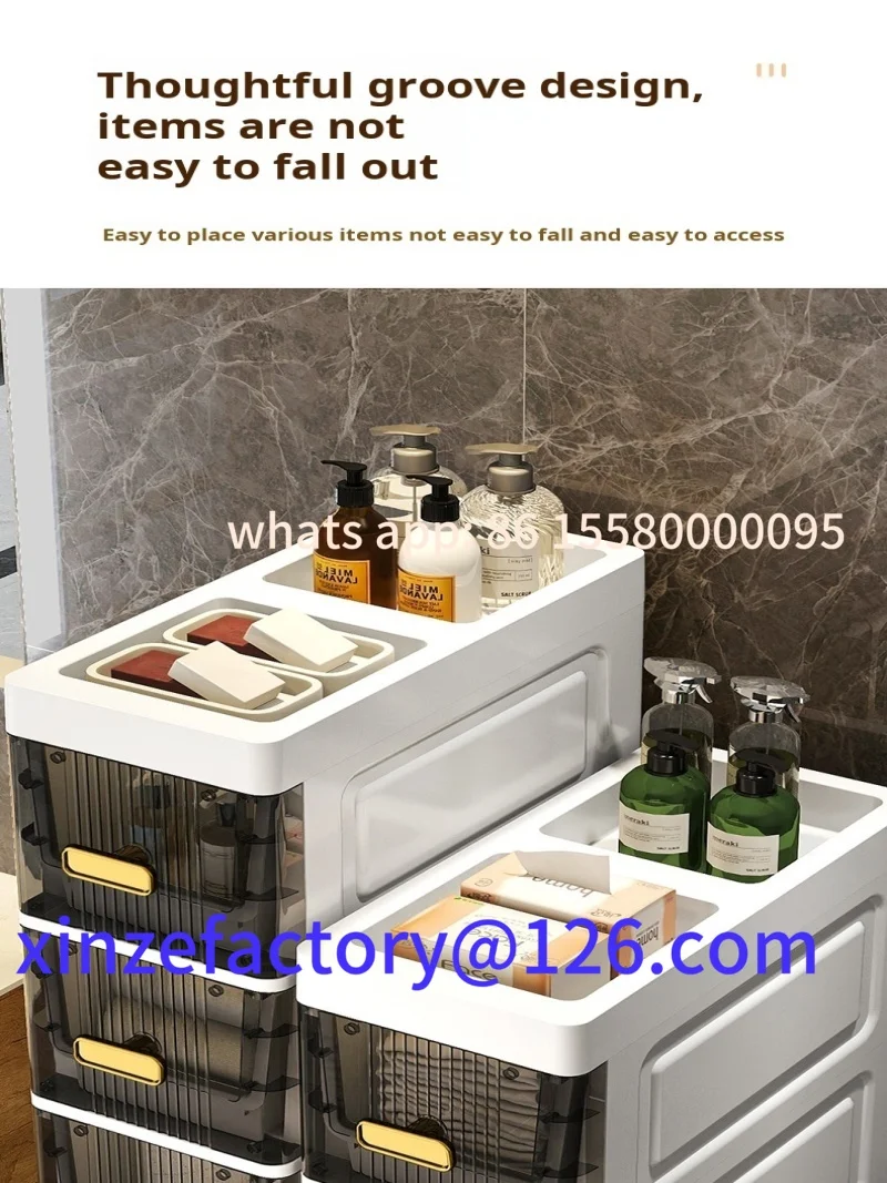 Customizable Home MultiLayer Storage Shelf Kitchen refrigerator drawertype storage cabinet