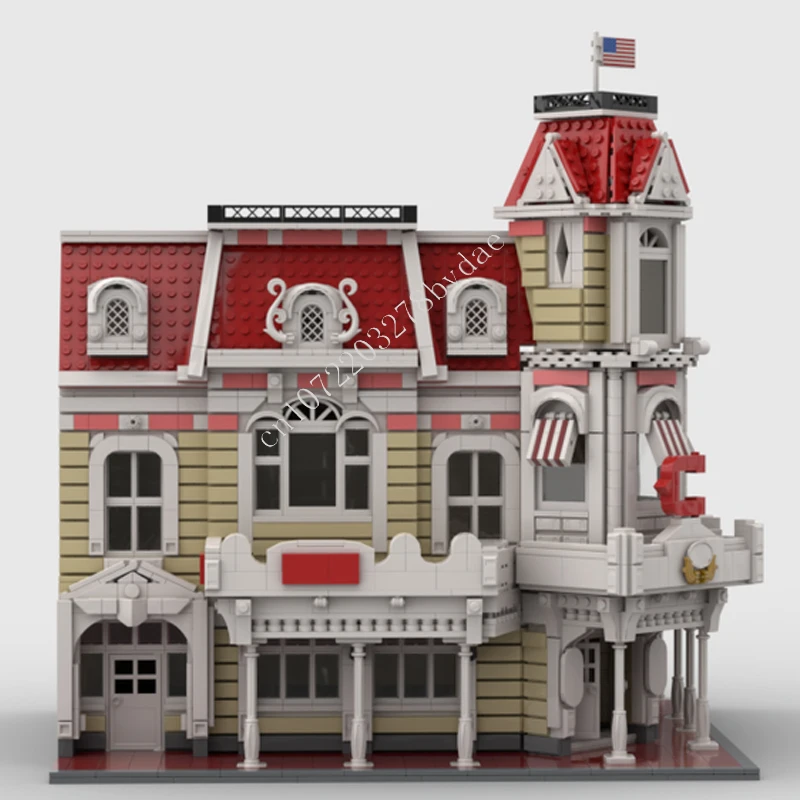 3327PCS Magic Kingdom Casey's Corner MOC streetview Puzzles Architecture Creative  Assembly Birthday Toys Gifts for Kids Ages