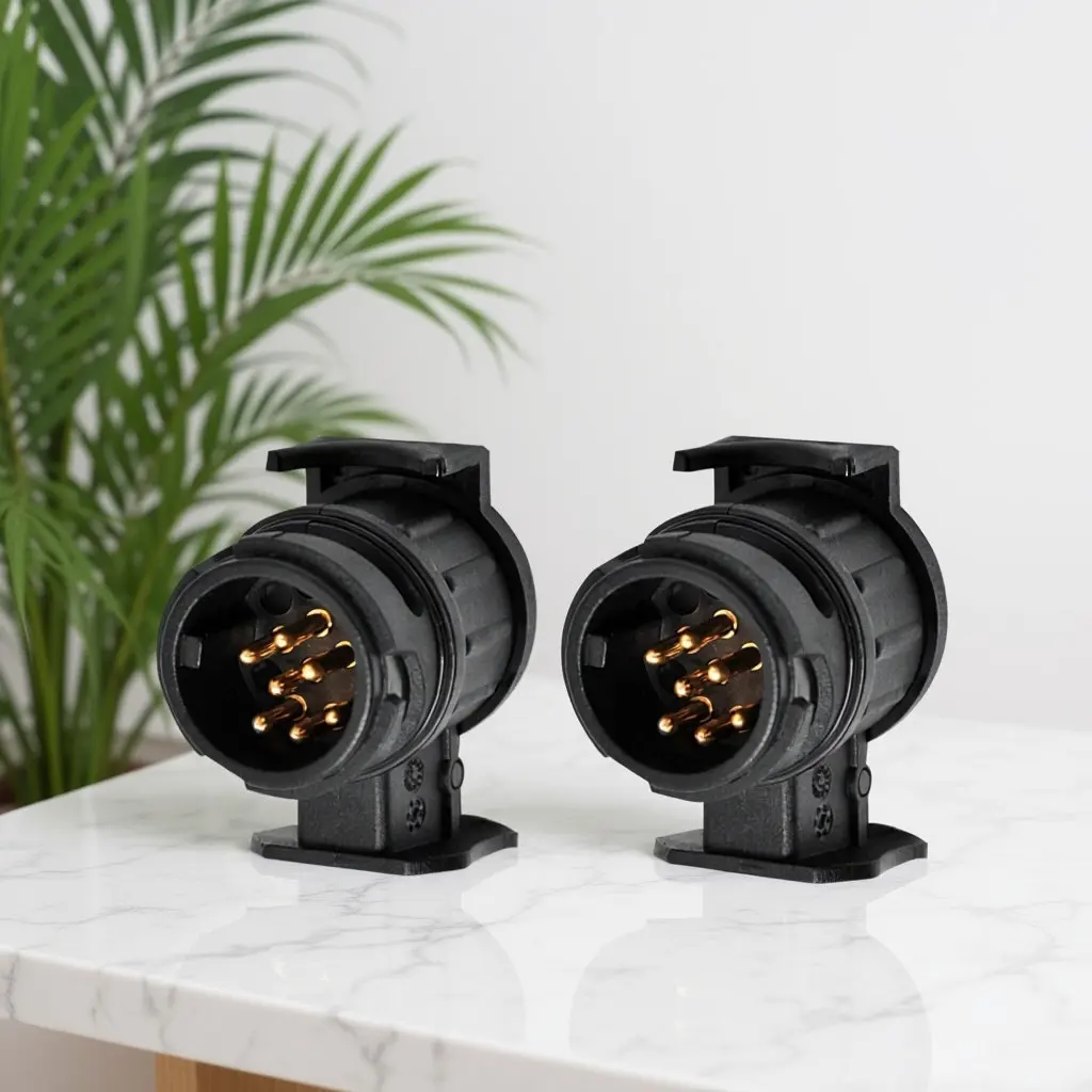 13 to 7 Pin Trailer Adapter Waterproof Connector 12V Socket Converter Caravan Trailer Light Adapter 13 Pin Plug