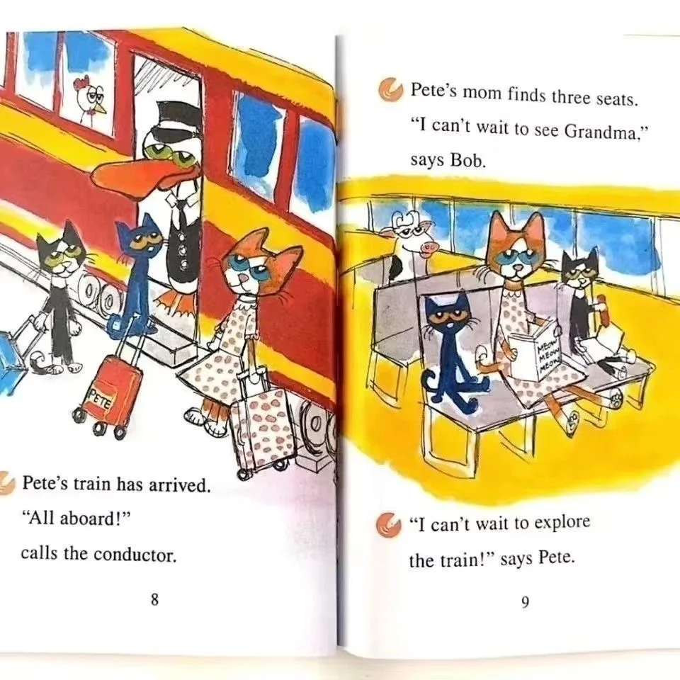 19 Boeken Pete The Cat Prentenboek Ik Kan Lezen Kleur Binnenpagina Leesboek Voor Kinderen