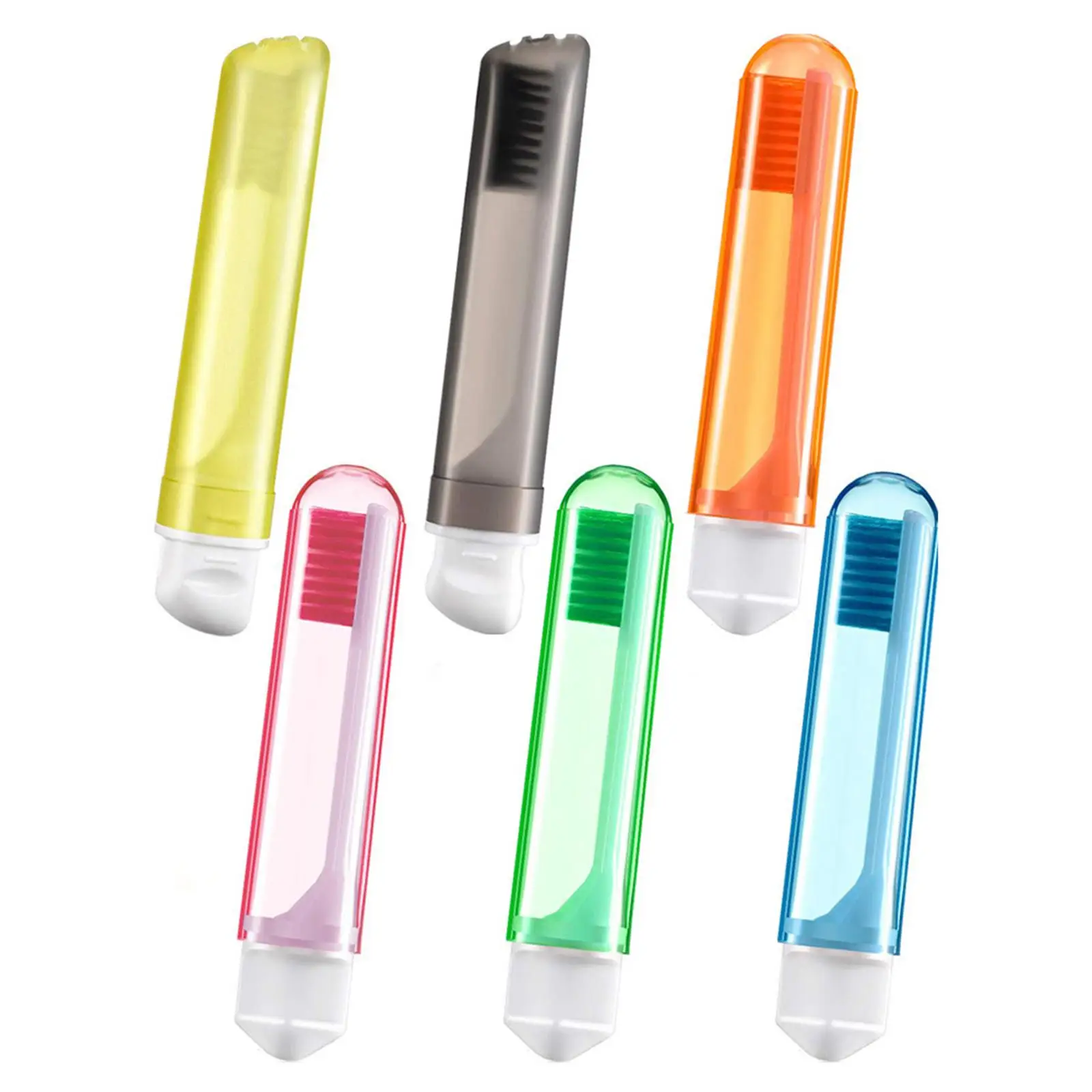 Pocket Size Foldable Travel Toothbrush Set Soft Bristle Manual Toothbrush for Kids Adults Outdoor Vacation Hotel