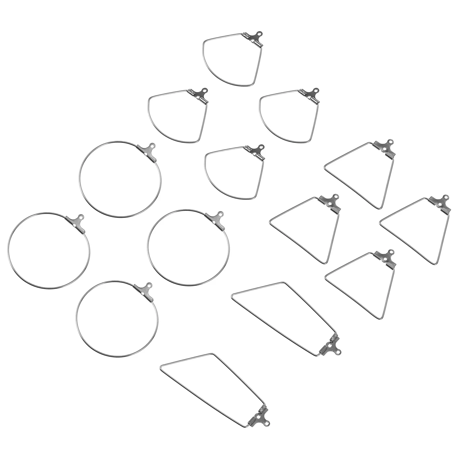 

40Pcs Stainless Steel Jewelry Hoop Earring Pendants DIY Components Beading Findings for Necklace Bracelet Accessories