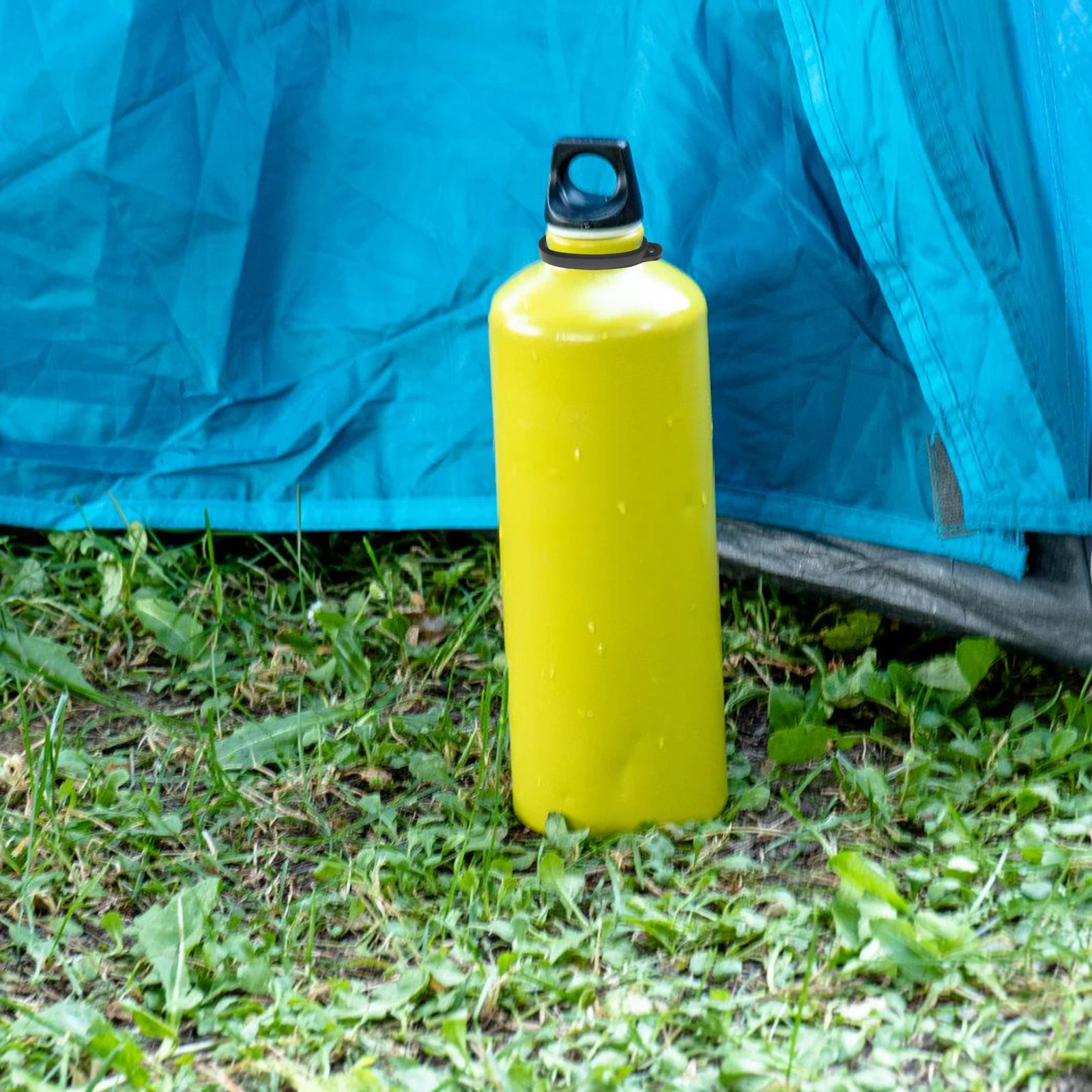 

20 Pcs 40mm Black Silicone Rings Durable Anti Lost Lanyard Gadget Portable Water Bottle Accessories Kitchen Bar Decor