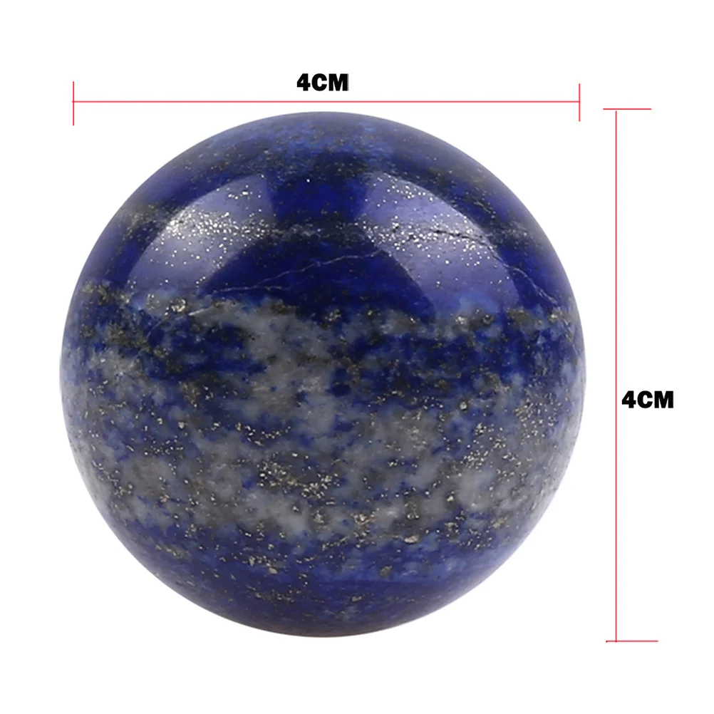 

1Pcs Natural Lapis Crystal Sphere 4cm Desktop Decoration Feng Shui Collection Gift Photography Prop Home Office Ornament