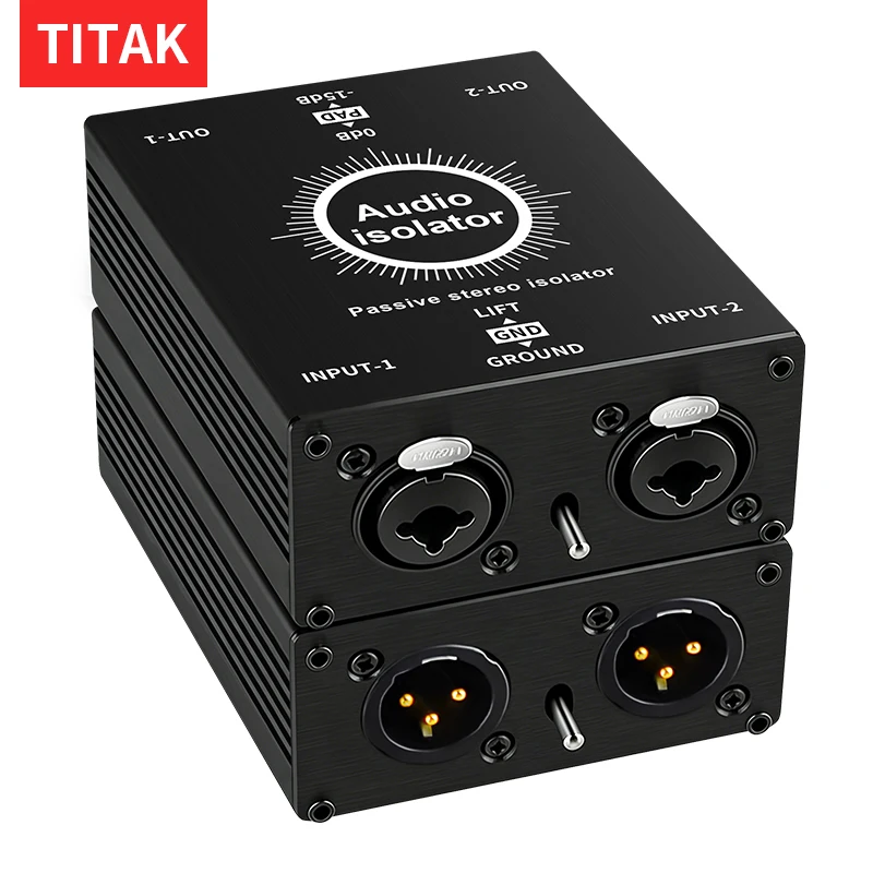 For Live Broadcast Mixer Setup Dual Channel Audio Isolator Audio Noise Filter Suppressor Audio Signal Noise Reducer