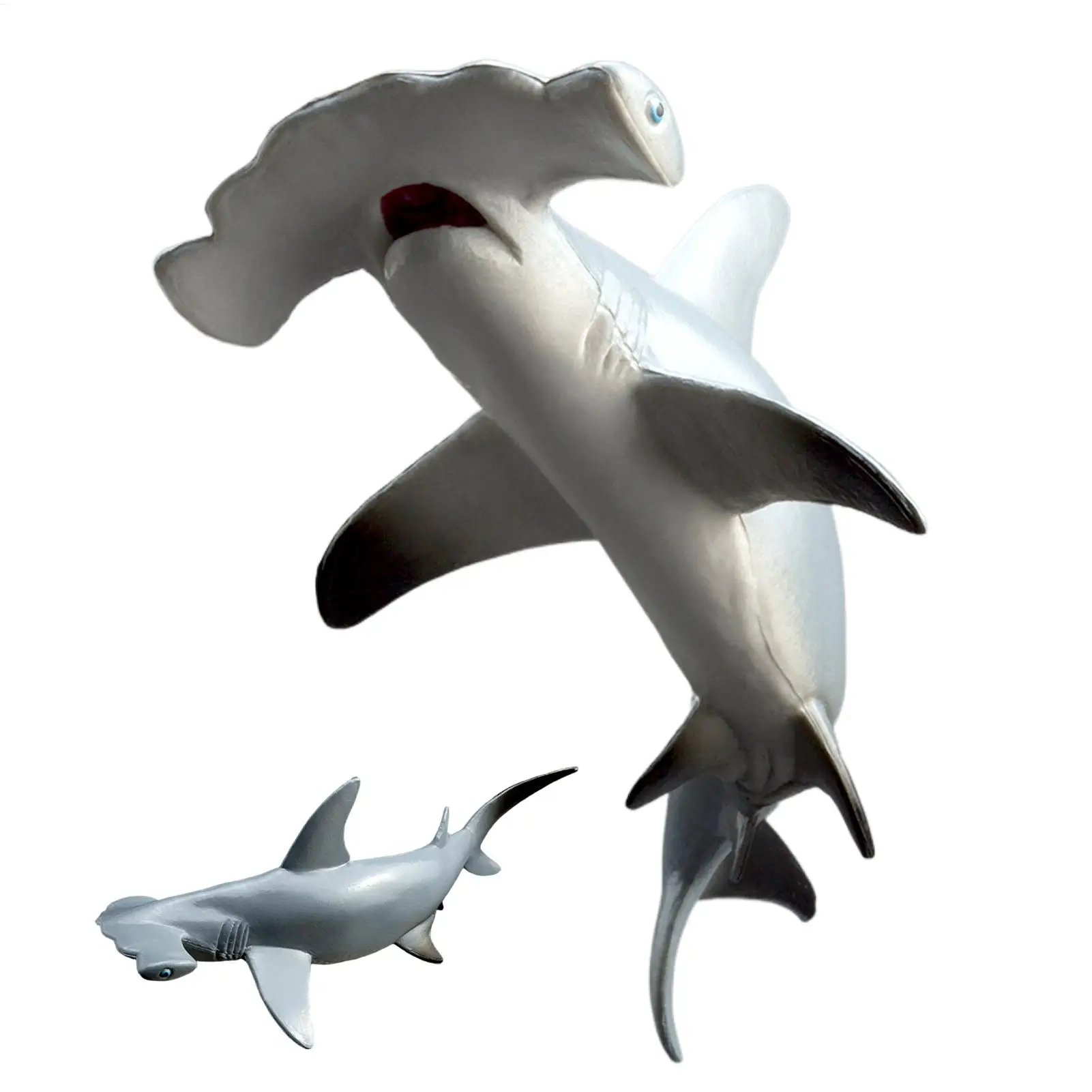 Toy Shark Educational Realistic Hammerhead Shark Learning Toys Sea Animal Table Figurines for Bathtub Pool Beach Sandbox