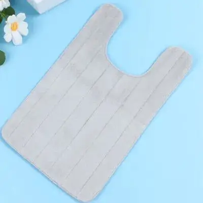 

U-Shaped Closestool Floor Mat Non-Slip Home Toilet Feet Cushion Water Absorption Anti-Skid Bathroom Ground Pad Comfortable