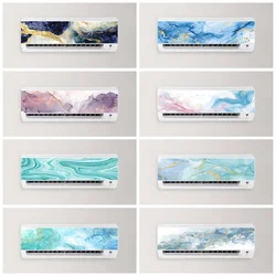 Abstract Marble Tile Pattern Air Conditioner Sticker Wallpaper Home Decoration Abstract Lines Air Conditioning Wall Art Decals