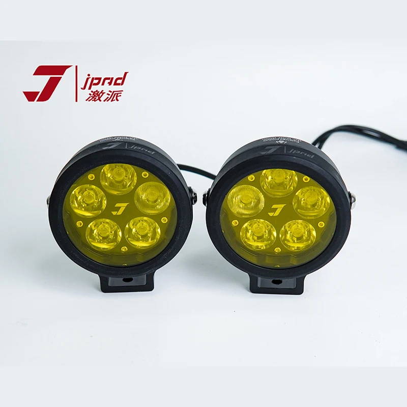 High Quality CNC Aluminum High Bright Motorcycle LED Spotlight 5 Lamp Beads Waterproof  Auxiliary Light J5B