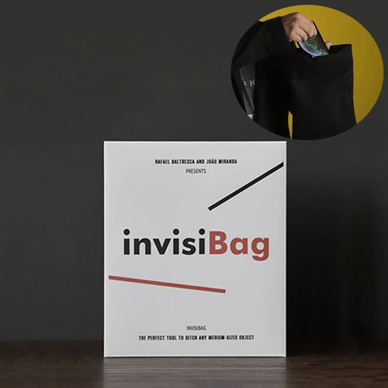 Invisibag (Black/Red Available) Magic Tricks Object Appear Vanish From Magia Bag Magiciain Stage Illusions Gimmick Props Comedy