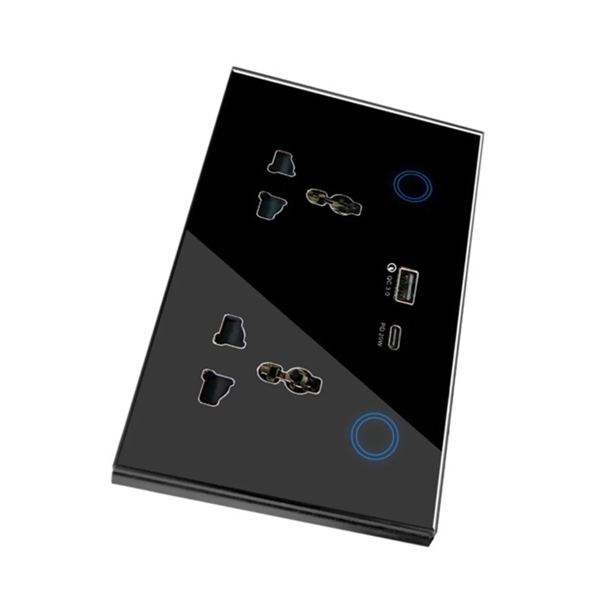 

НОВАЯ умная настенная розетка Tuya WIFI с USB Type-C UK Smart Plug Smart Life с таймером Умный дом Работа с приложением Домашняя британская вилка A