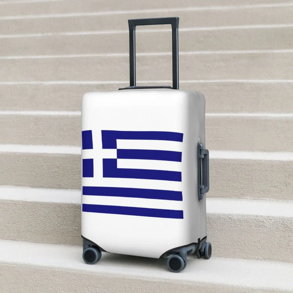 그리스 그리스 국기 가방 커버 보호 18-32인치용 탄성 여행용 수하물 보호 커버